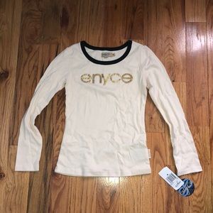NWT Y2K VINTAGE. 90'S enyce LITTLE girls long sleeve tee sz M
